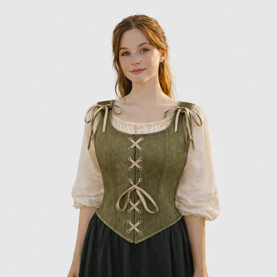 Corduroy Overbust Corset