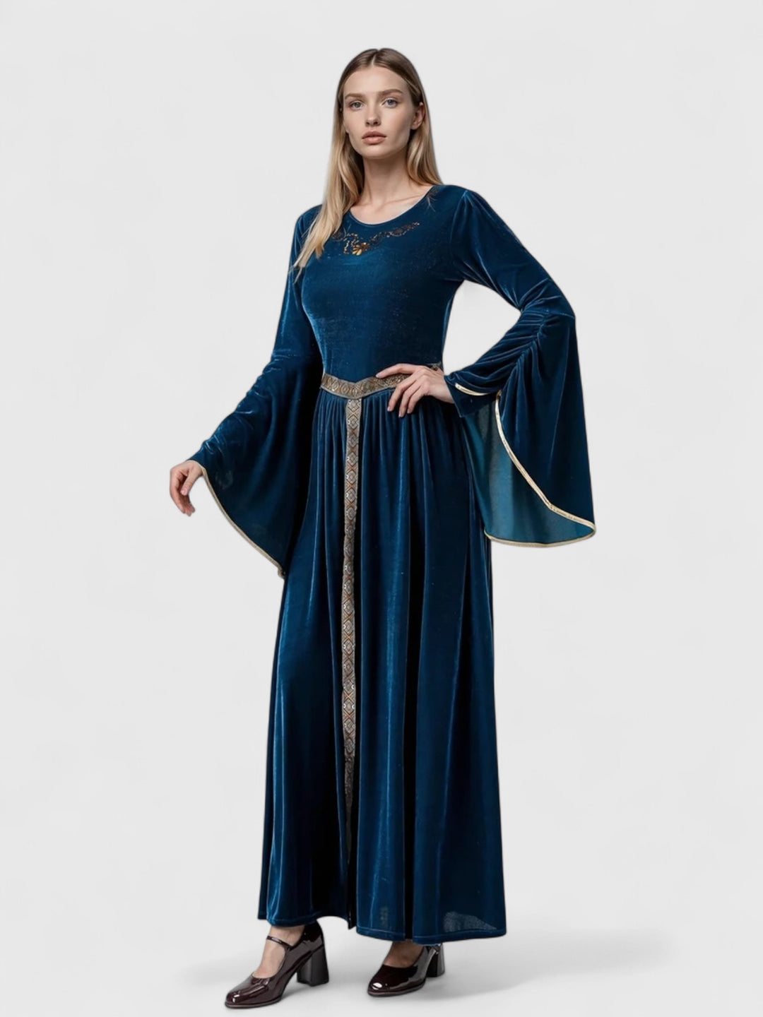 Renaissance Bell-Sleeve Dress