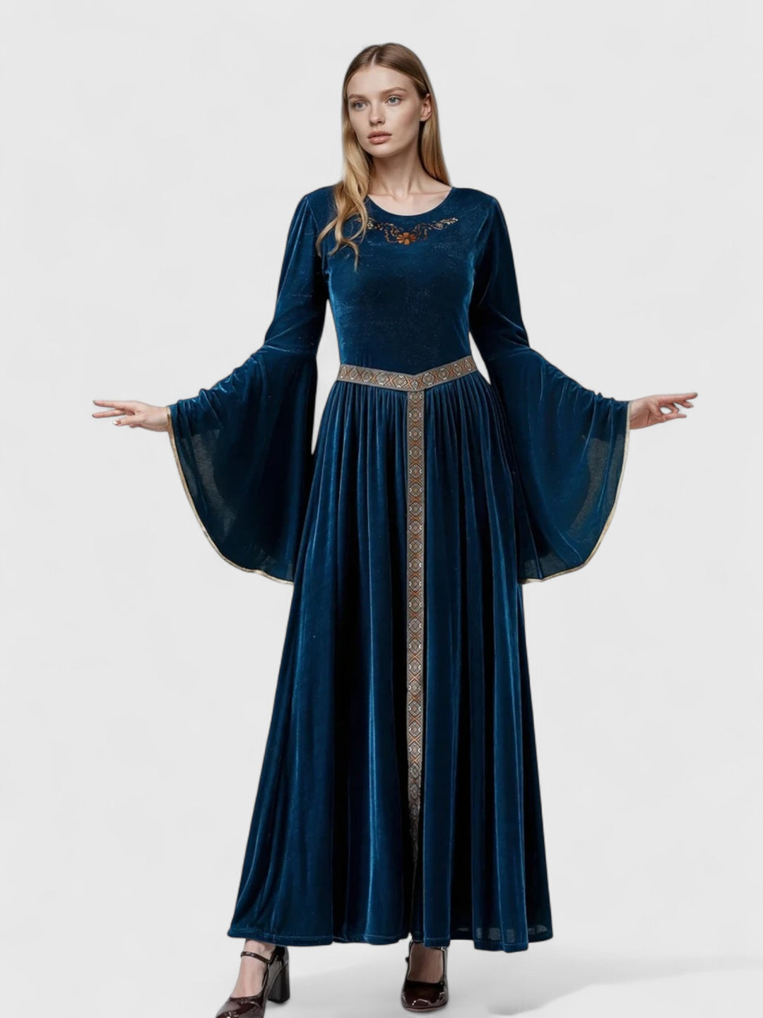 Renaissance Bell-Sleeve Dress