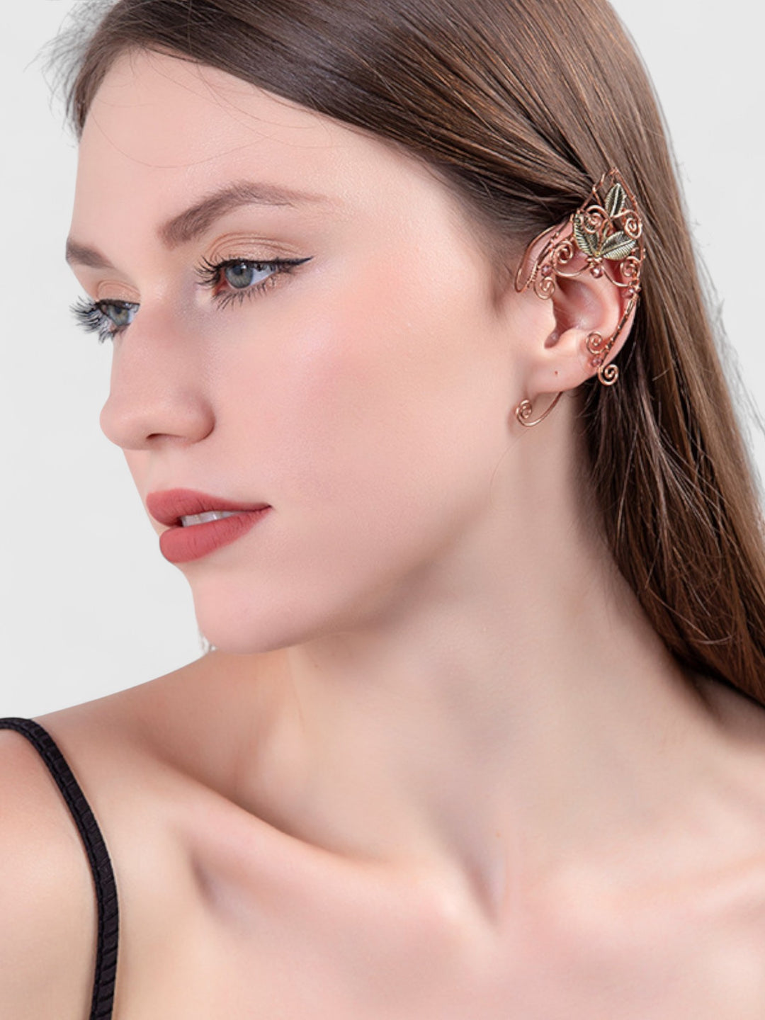 Leaf & Bead Elven Ear Cuffs
