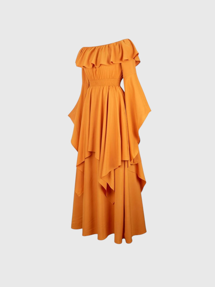 Off-Shoulder Renaissance Maxi Dress