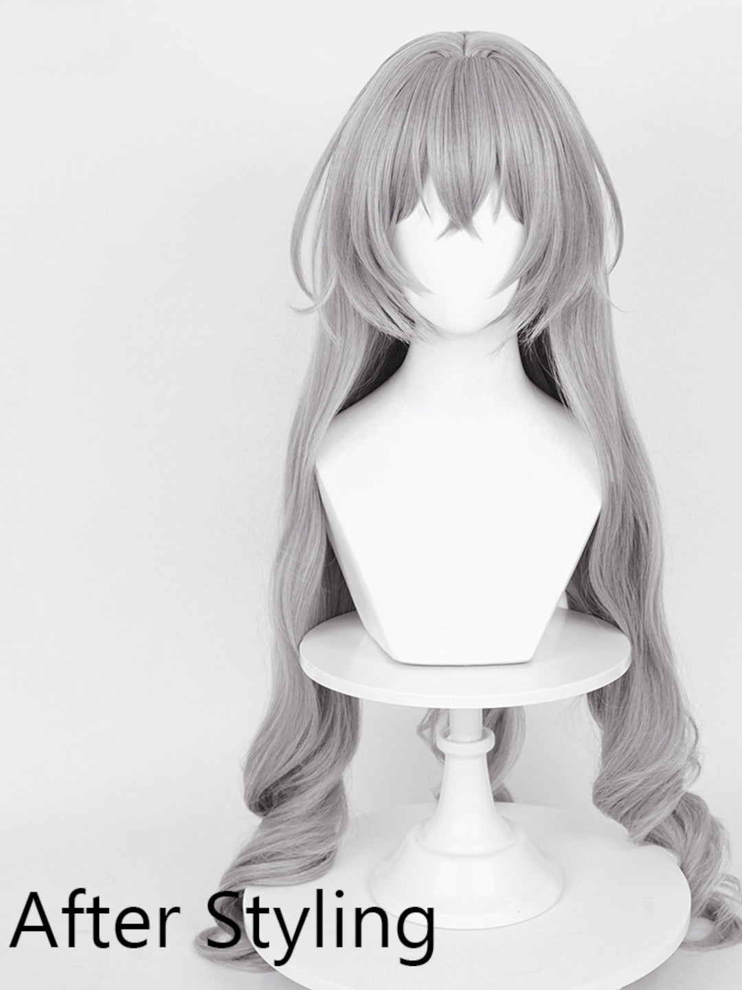 Gray Heat-Resistant Synthetic Wig