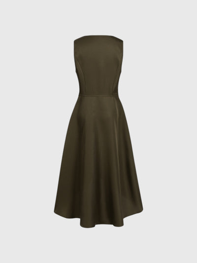 Renaissance Sleeveless Lace-Up Overdress