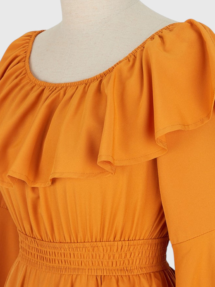 Off-Shoulder Renaissance Maxi Dress