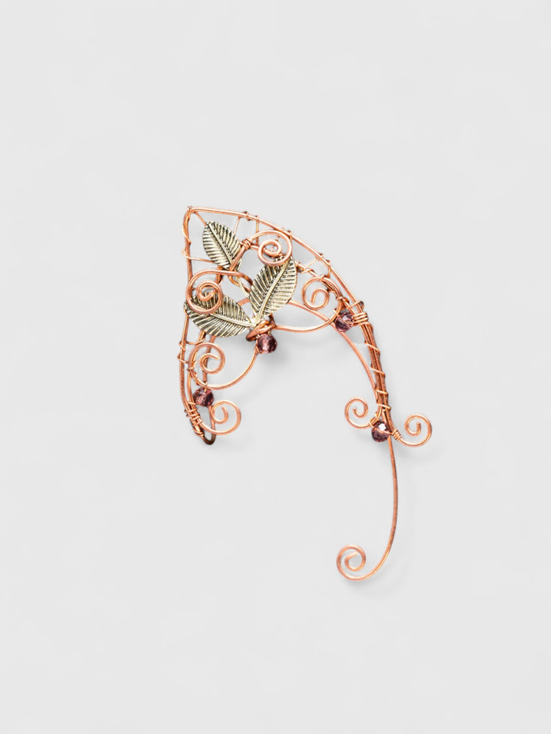 Leaf & Bead Elven Ear Cuffs