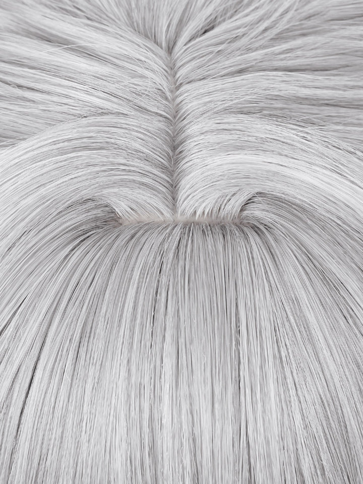 Gray Heat-Resistant Synthetic Wig