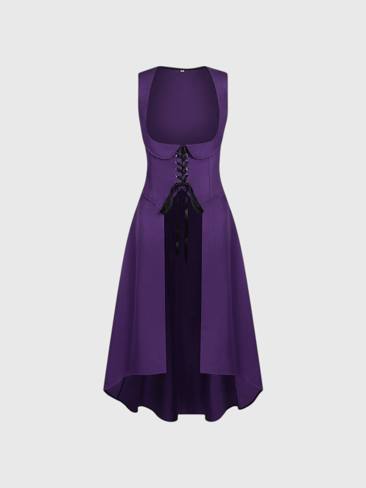 Renaissance Sleeveless Lace-Up Overdress
