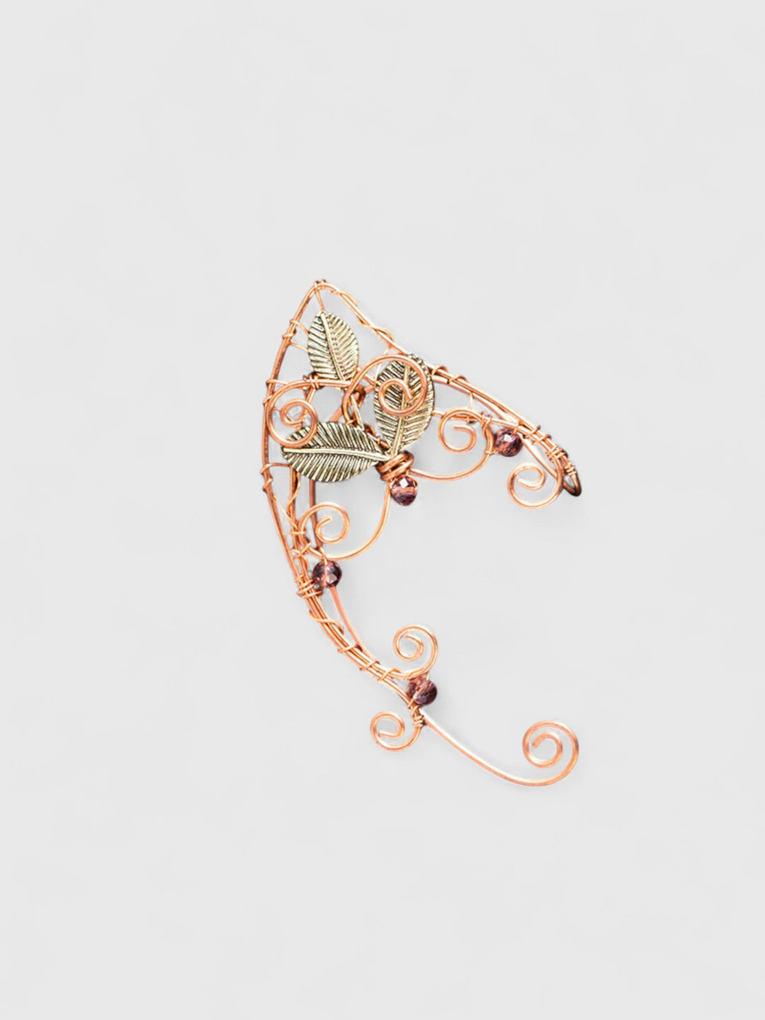 Leaf & Bead Elven Ear Cuffs