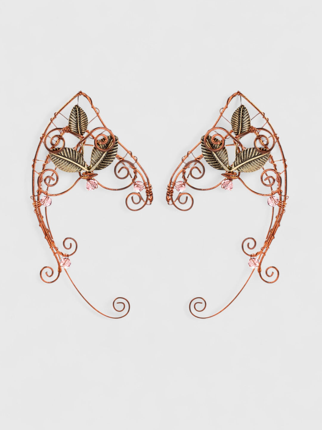 Leaf & Bead Elven Ear Cuffs