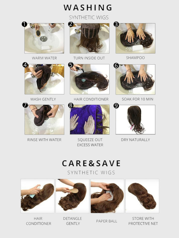 Gray Heat-Resistant Synthetic Wig