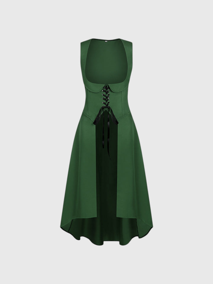 Renaissance Sleeveless Lace-Up Overdress