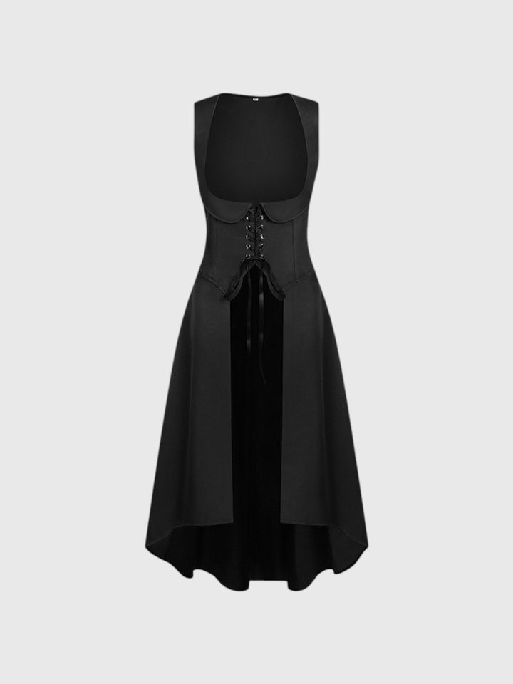 Renaissance Sleeveless Lace-Up Overdress