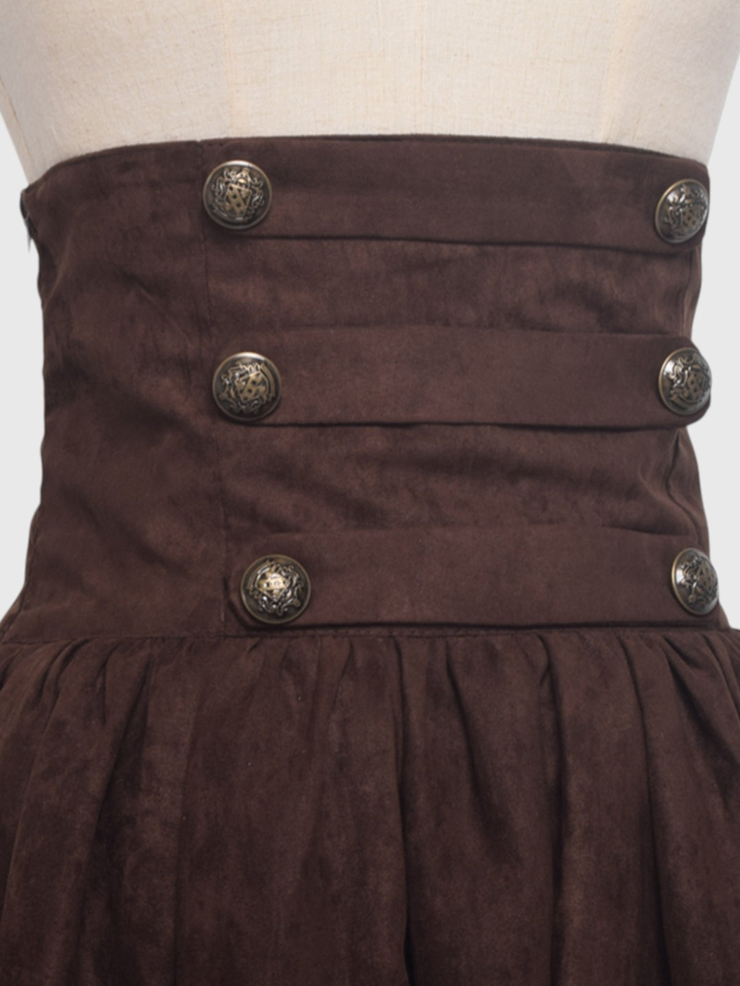 High Waist Faux Suede Maxi Skirt