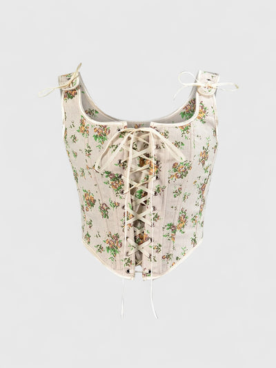Floral Corset Vest