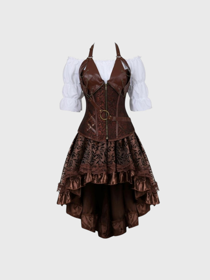 3 Piece Steampunk Corset Dress