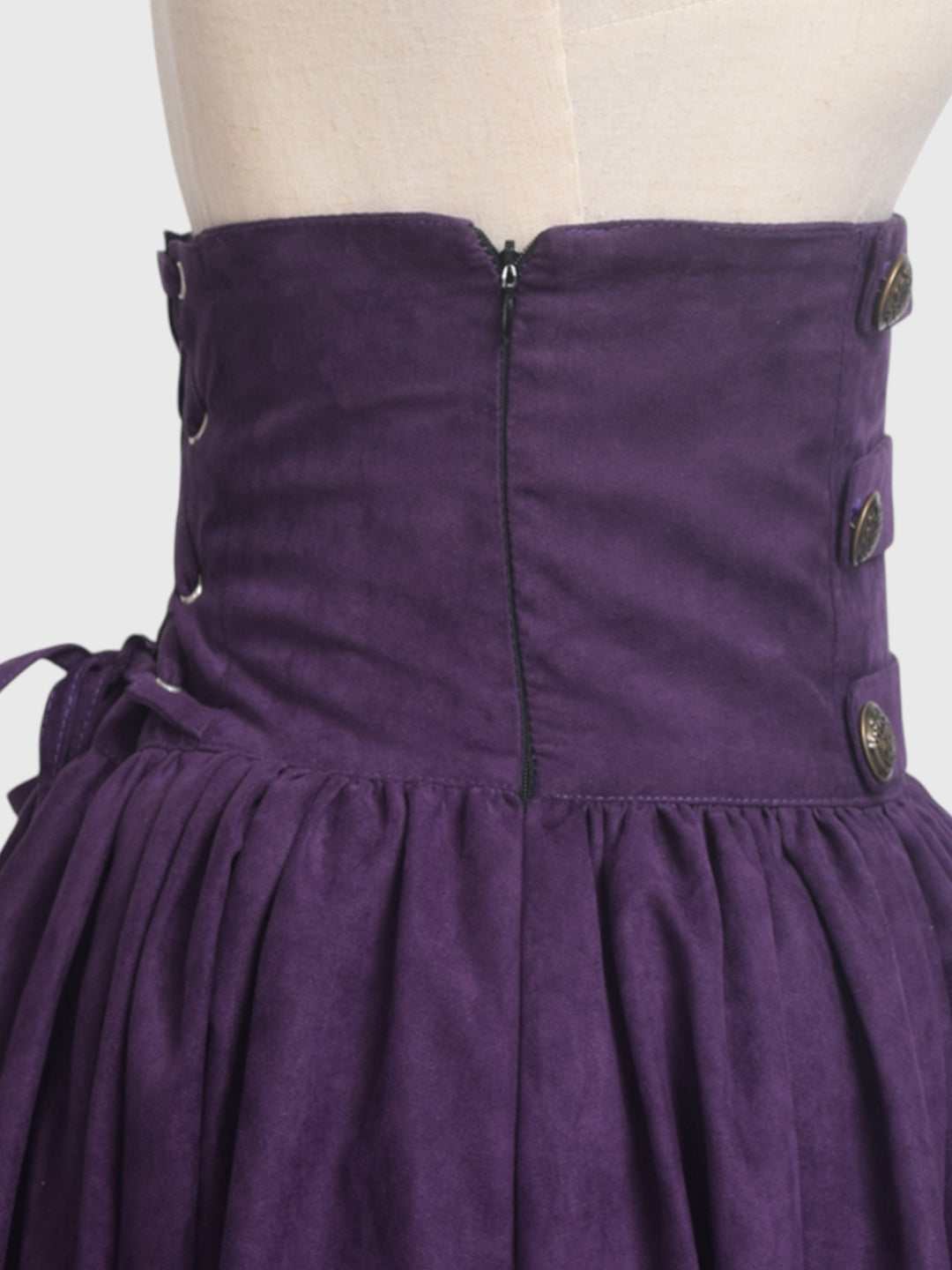 High Waist Faux Suede Maxi Skirt