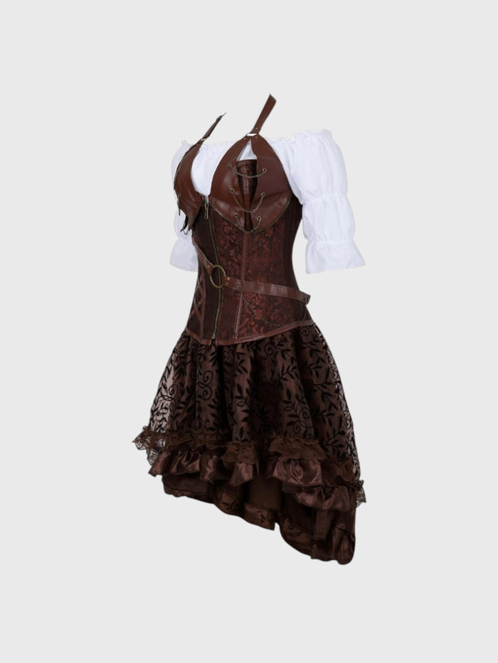 3 Piece Steampunk Corset Dress