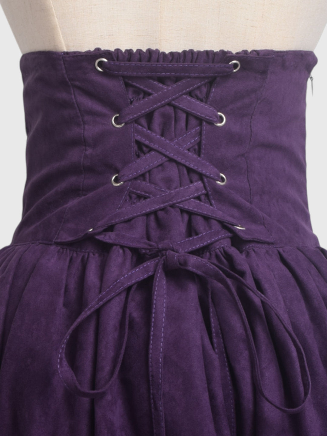 High Waist Faux Suede Maxi Skirt