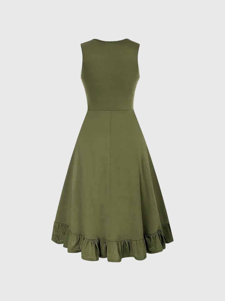 Sleeveless Renaissance Lace-Up Overdress