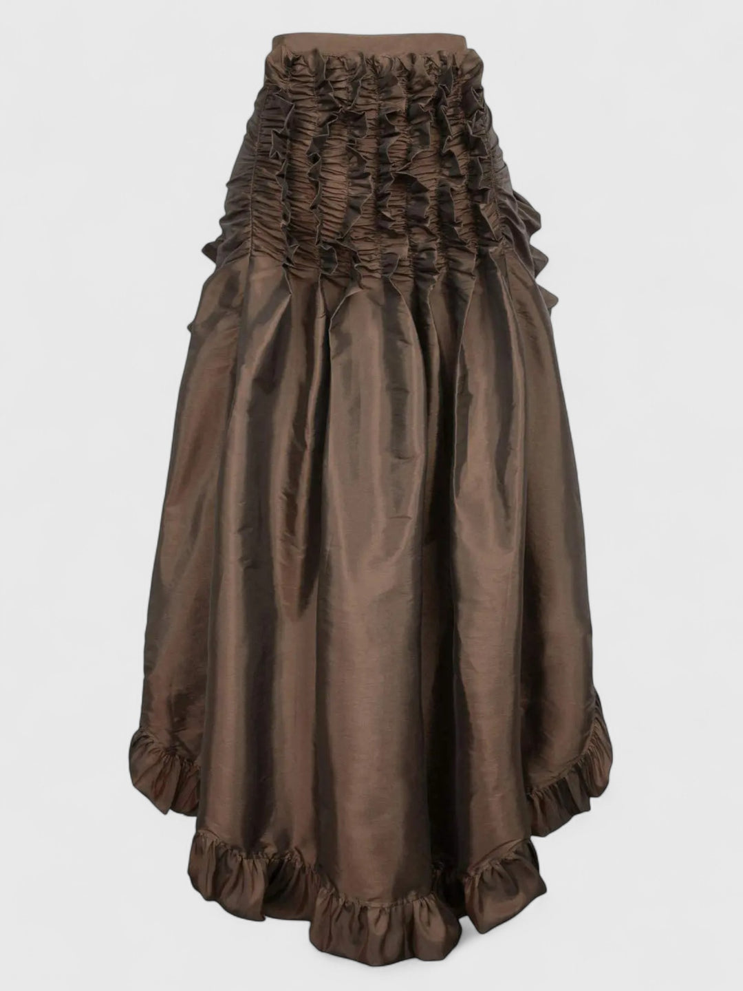 Gothic Ruffled Maxi Skirt