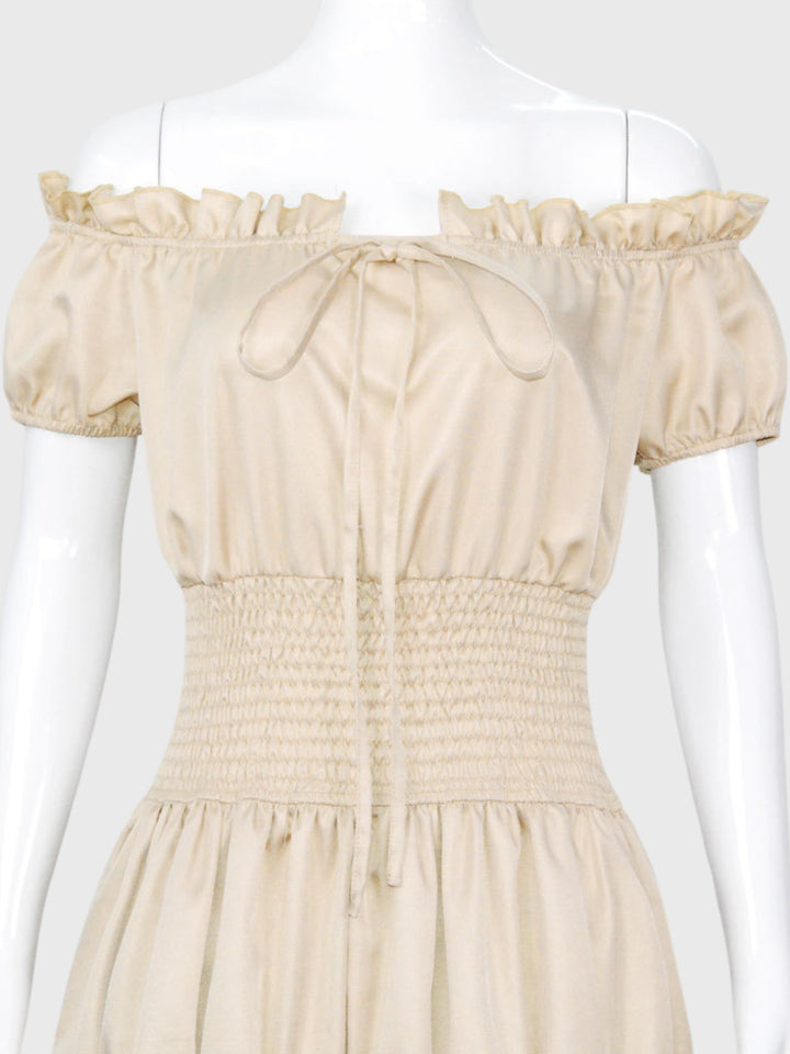 Renaissance Off-Shoulder Maxi Dress