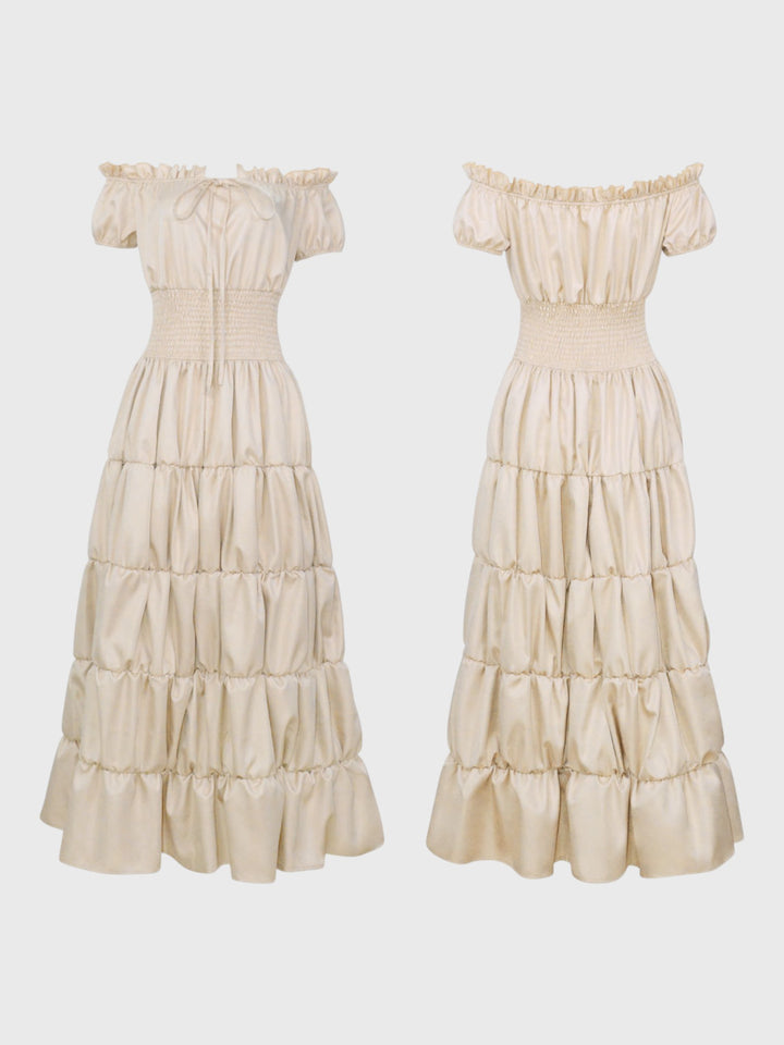 Renaissance Off-Shoulder Maxi Dress