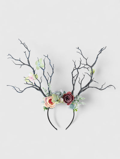 Floral Antler Headband