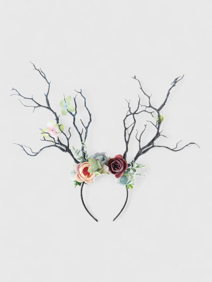 Floral Antler Headband