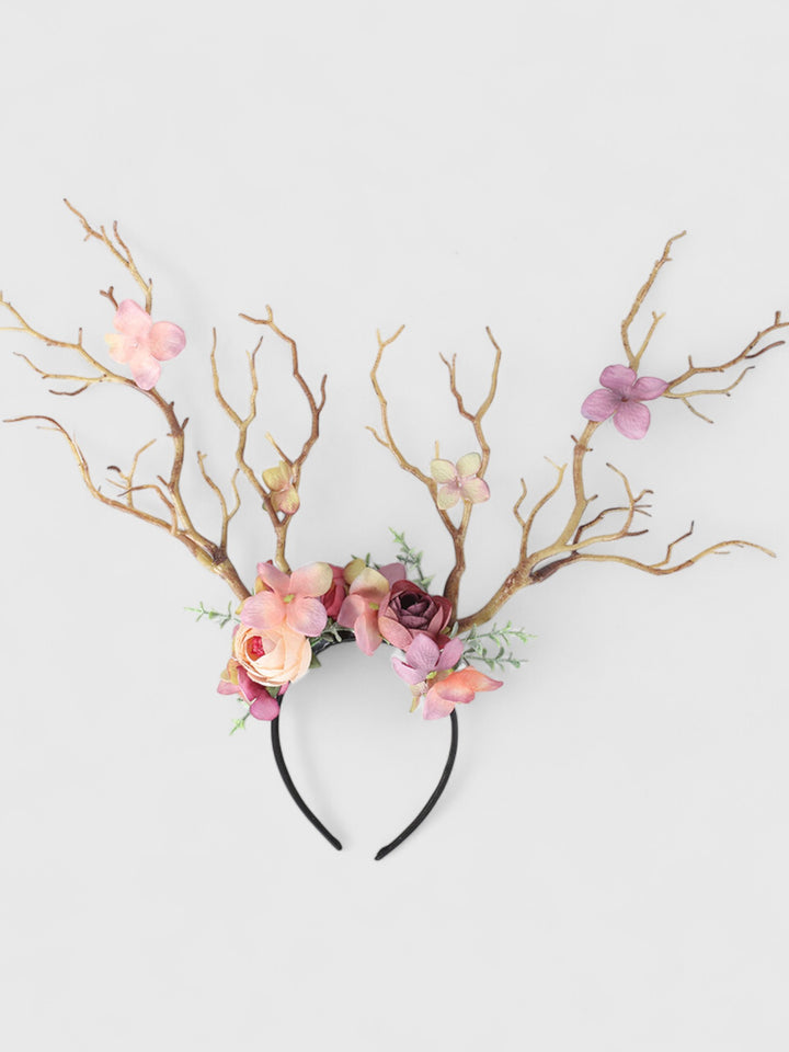 Floral Antler Headband