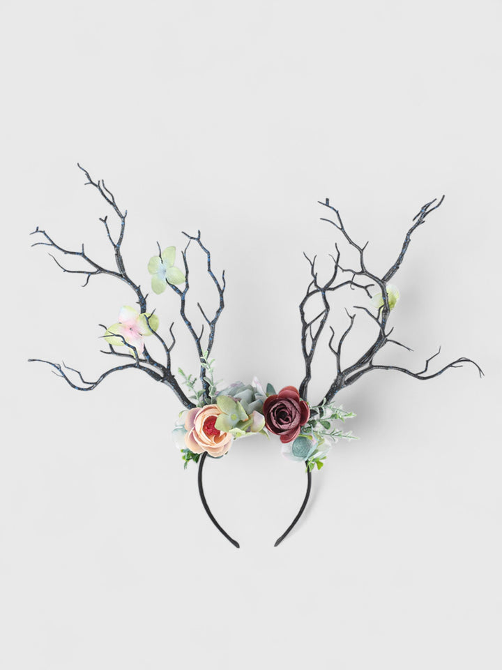 Floral Antler Headband