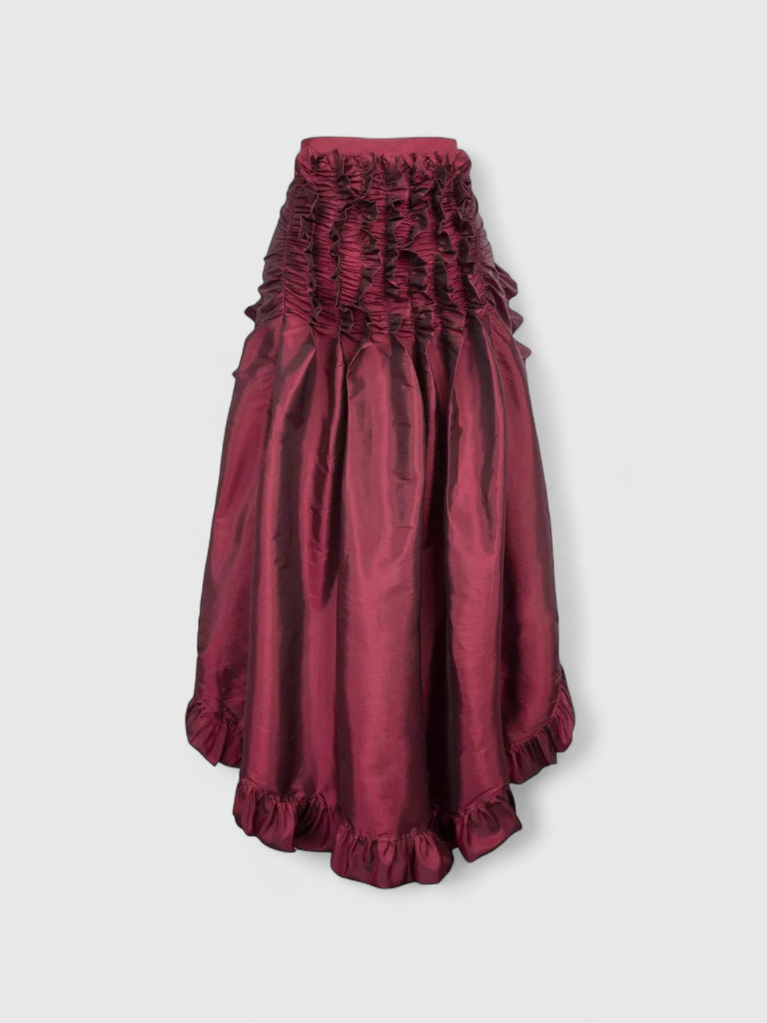 Gothic Ruffled Maxi Skirt