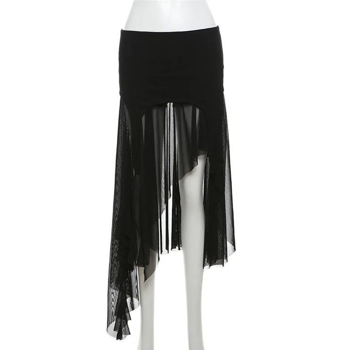 Ragged Edge Mini Skirt