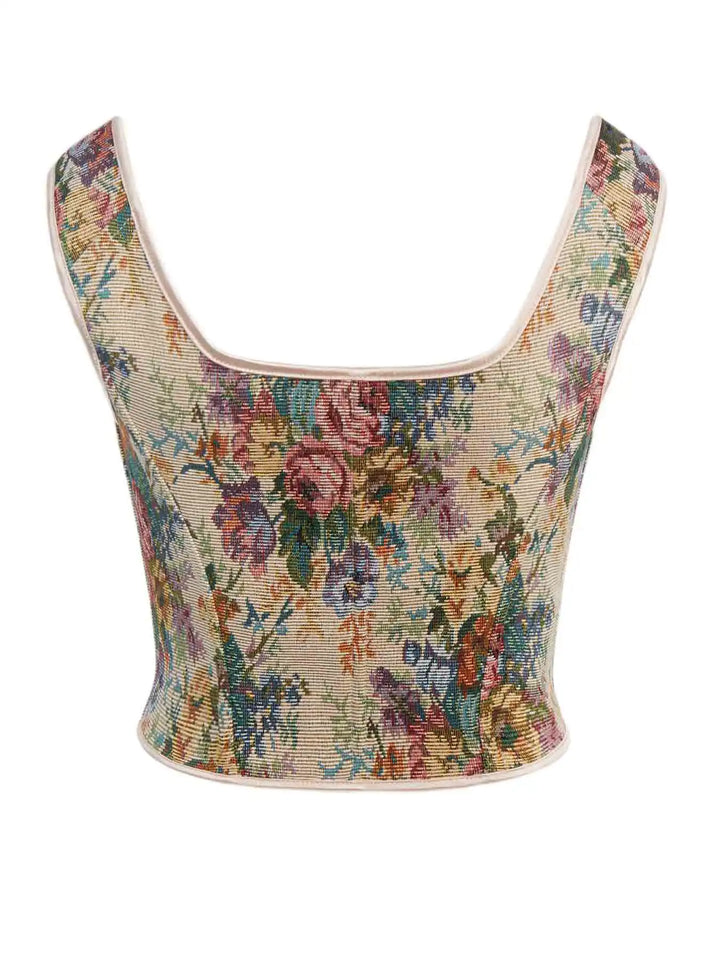 New European and American corset Christmas Jacquard Fishbone Corset gathered waist and abdomen palace body shaping coat.
