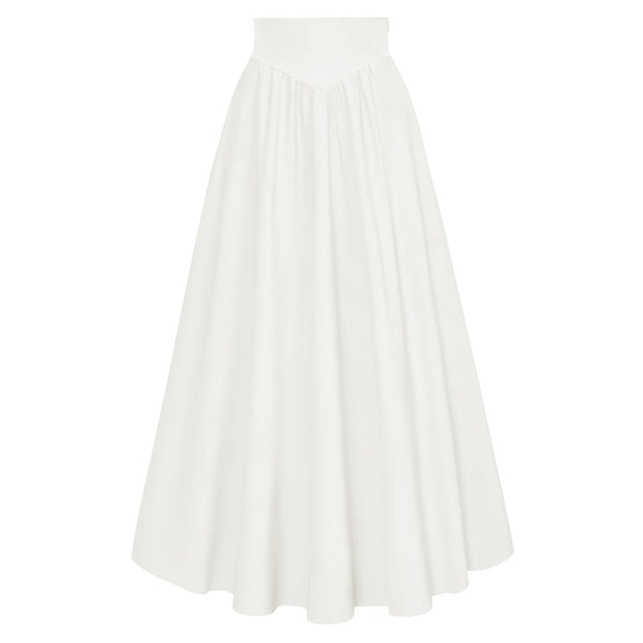 SD Women Renaissance Maxi Skirt Elastic High Waist Swing Skirt With Pockets