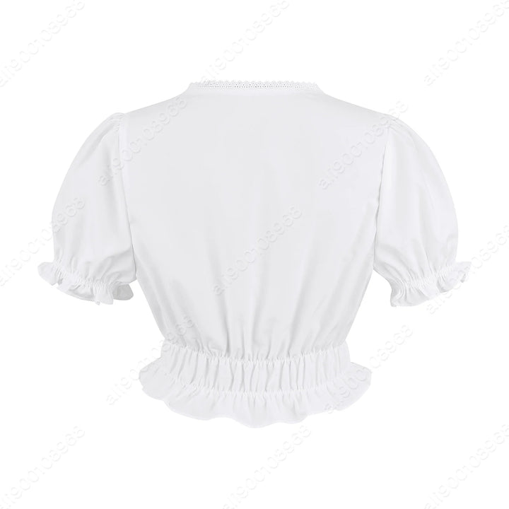 Women Medieval Blouse White Off The Shoulder Tops Pirate Shirt Renaissance Blouse Short Sleeve Shirts