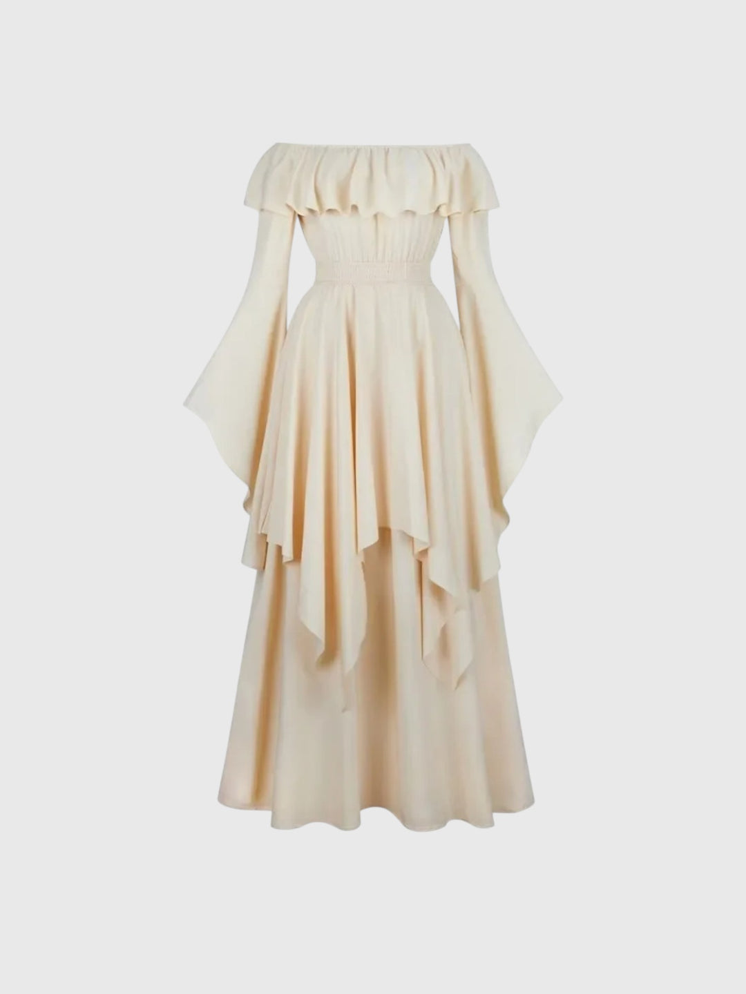 Off-Shoulder Renaissance Maxi Dress