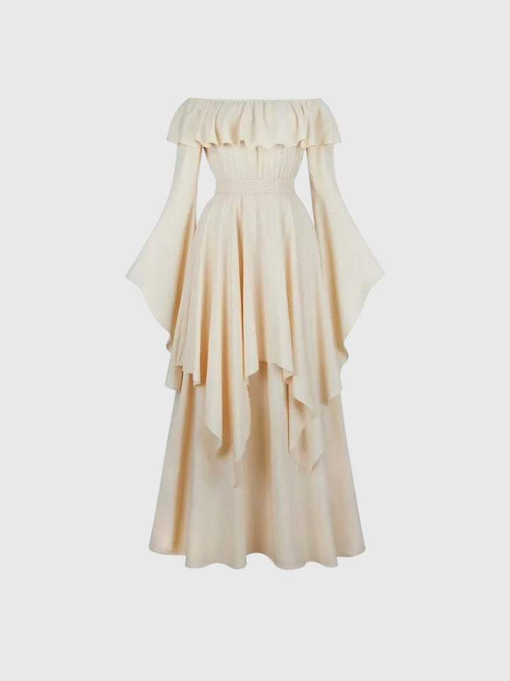 Off-Shoulder Renaissance Maxi Dress