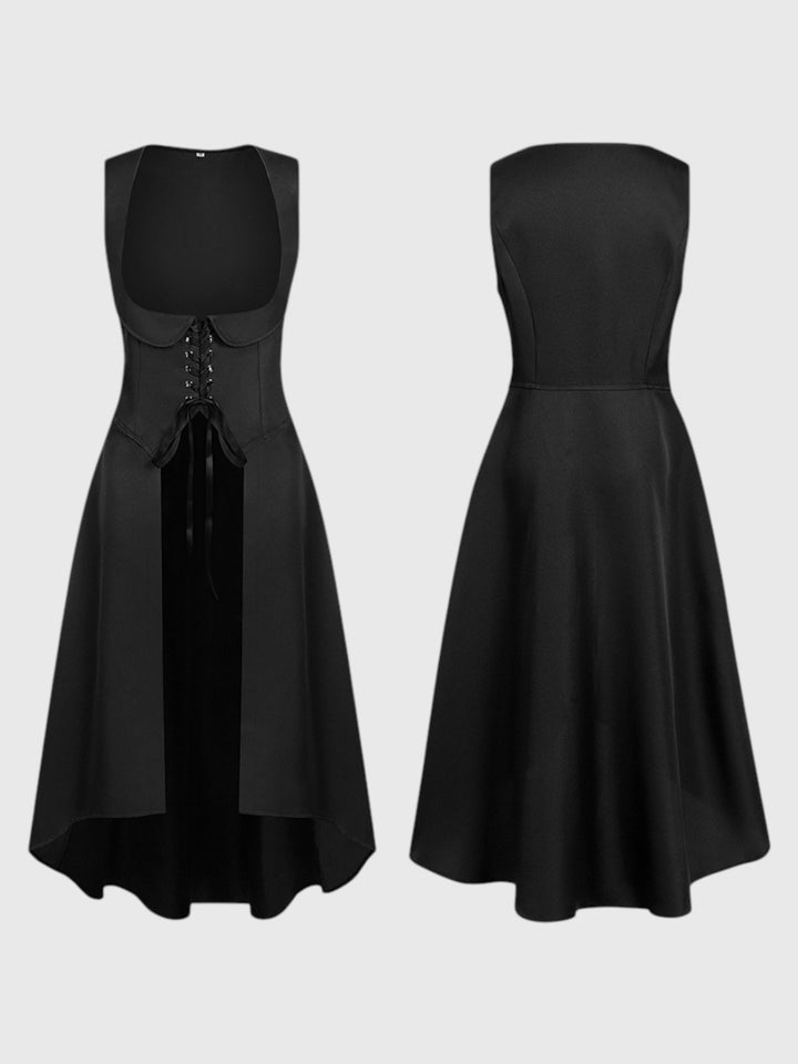 Renaissance Sleeveless Lace-Up Overdress