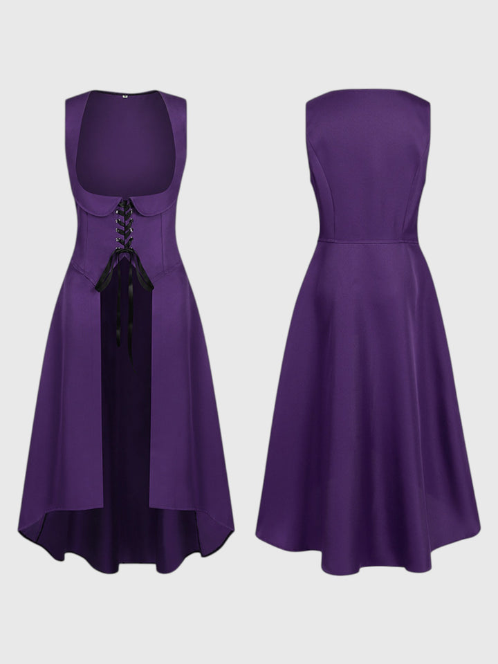 Renaissance Sleeveless Lace-Up Overdress