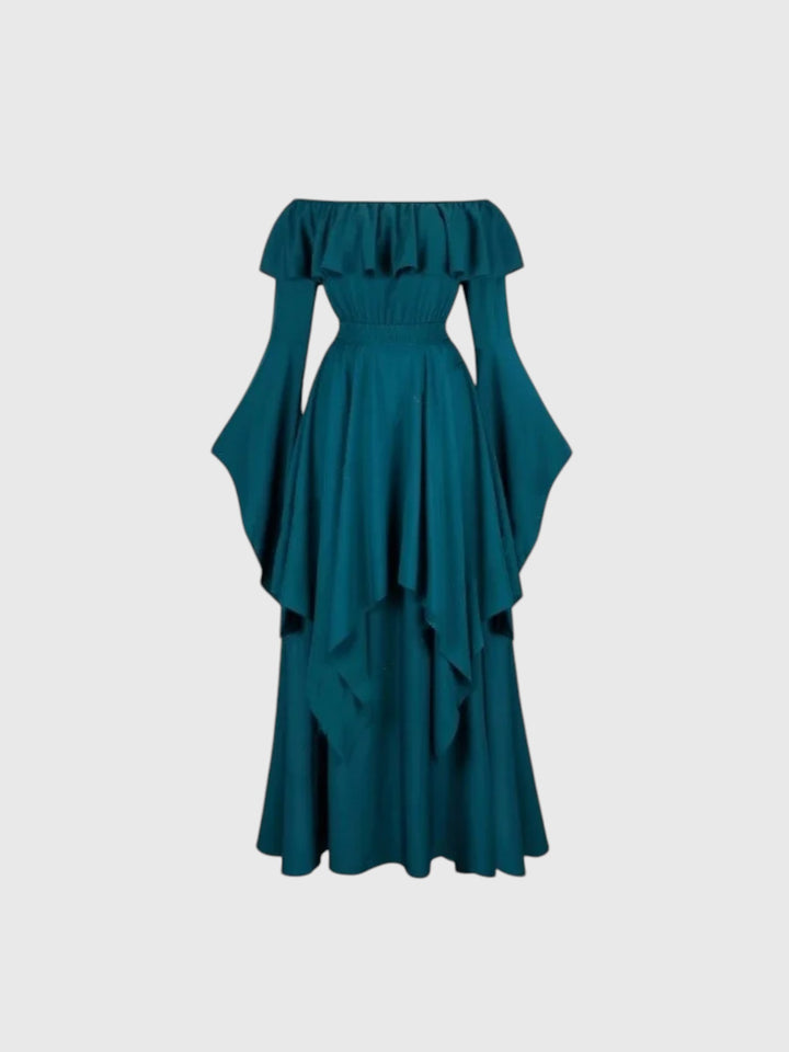 Off-Shoulder Renaissance Maxi Dress