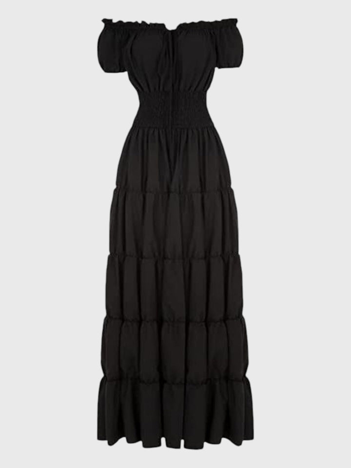 Renaissance Off-Shoulder Maxi Dress