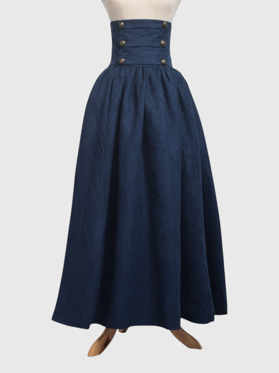 High Waist Faux Suede Maxi Skirt