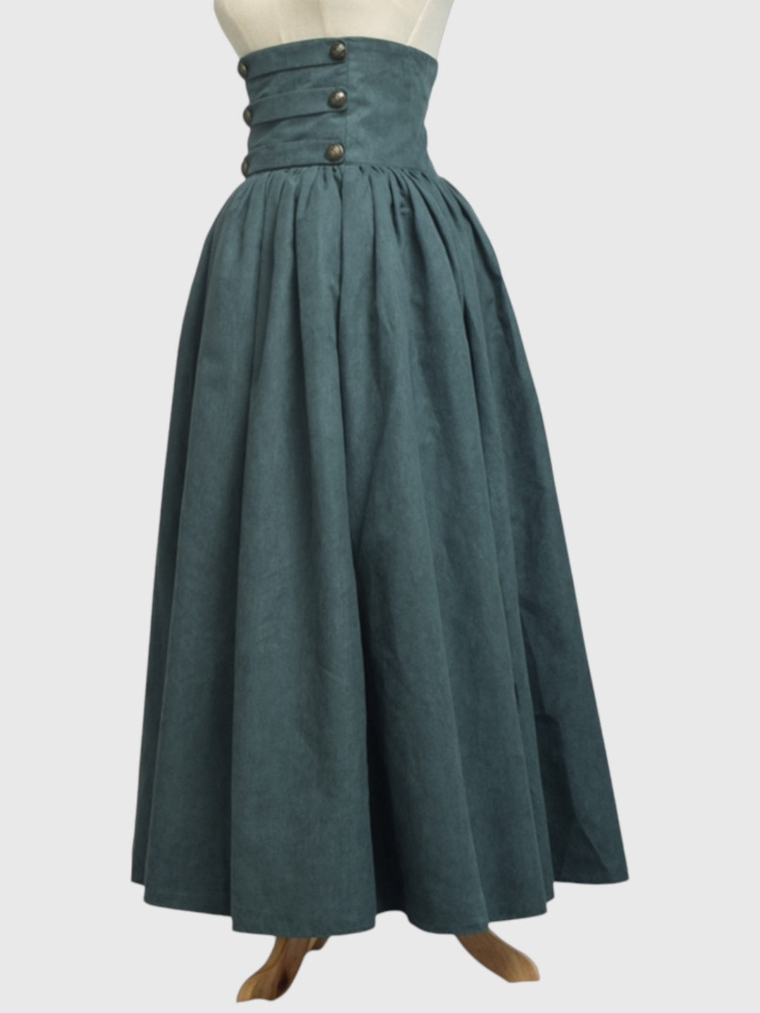 High Waist Faux Suede Maxi Skirt