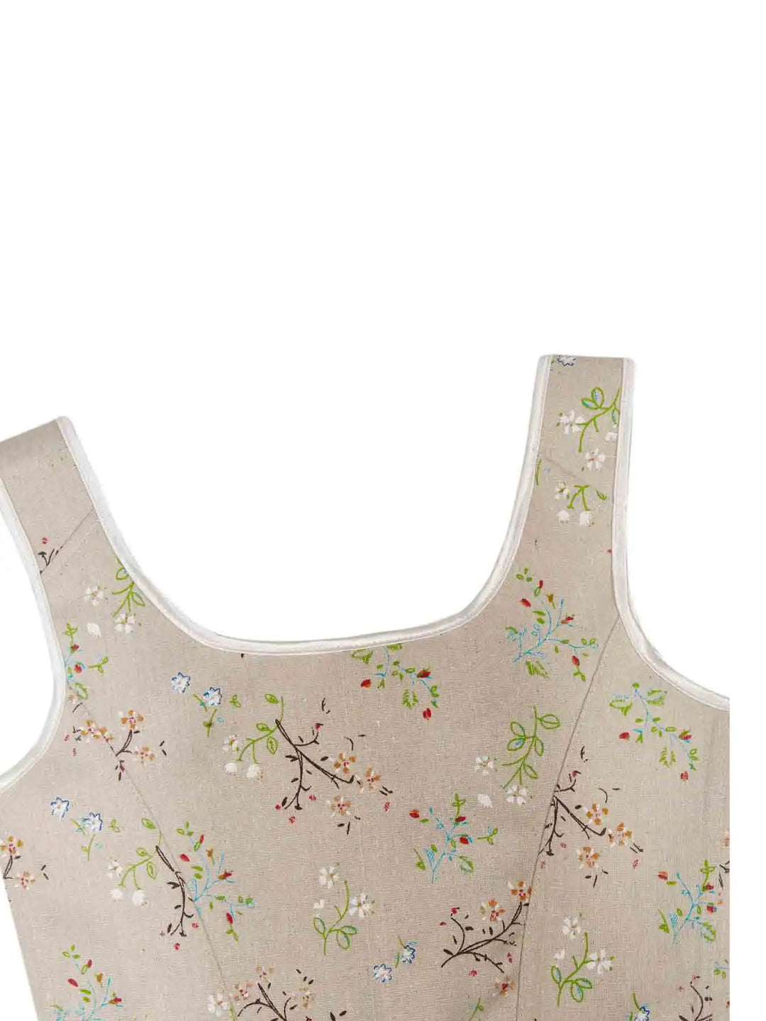 New French oil painting retro shoulder strap vest corset waist abdomen chest support palace corset