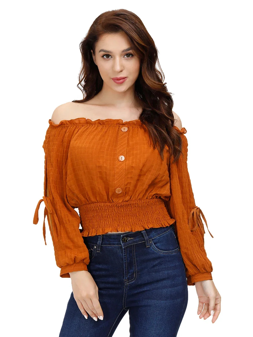 Womens Medieval Blouse Vintage Off Shoulder Shirts Half Sleeve Shirt Medieval Boho Blouses Pirate Crop Top Carnival Party Outfit