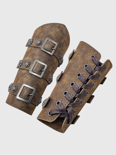 Arm Bracer With Buckle Straps