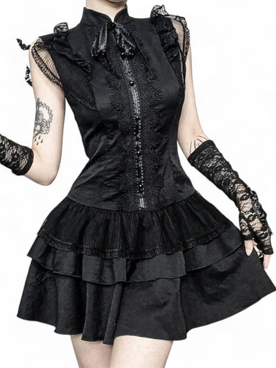 Victorian Gothic Lace Dress