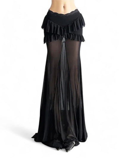 Gothic Layered Tulle Skirt