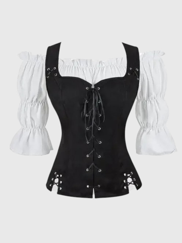 Ravenna Corset-Lace Bardot Blouse