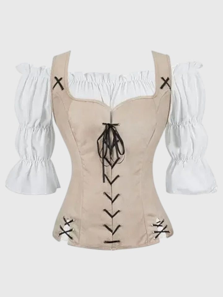 Ravenna Corset-Lace Bardot Blouse